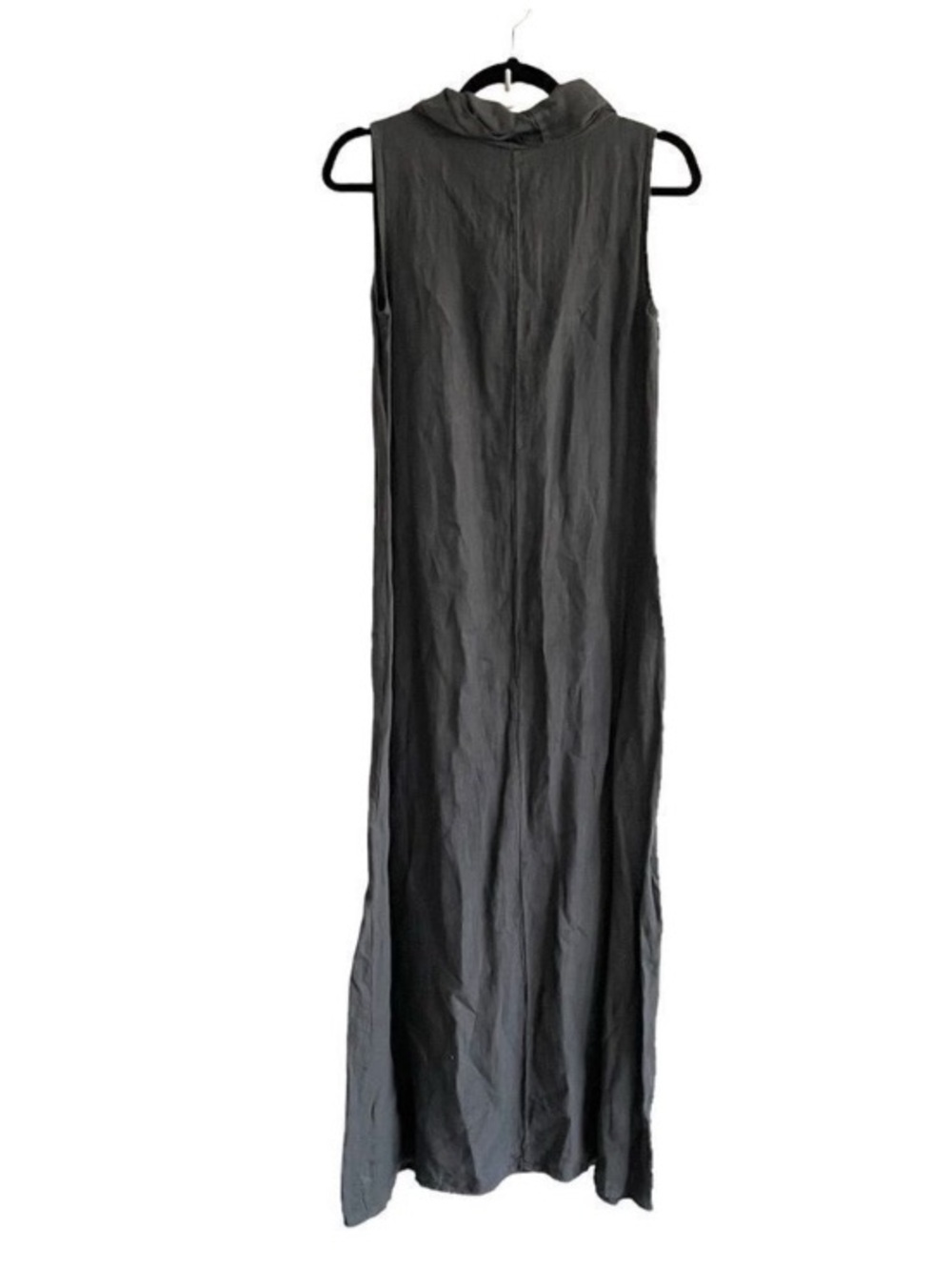 Francesca Bettini Linen Sleeveless Cowlneck Maxi Dress Size S